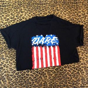 D.A.R.E crop top